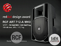 Hire RCF Art712 A MKII active PA-Speaker in Mallorca - Majorca. Hire RCF Art712 A MKII active PA-Speaker in Mallorca - Majorca.
