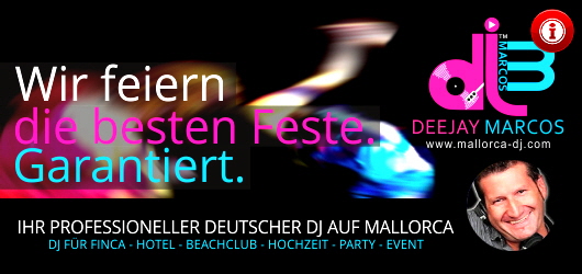 Mallorca DJ Marcos - Ihr deutscher DJ auf Mallorca für Hochzeit, Party & Event